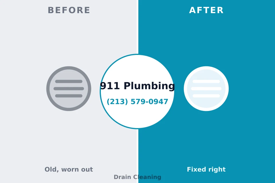 Before and after: plumbing repair Oakdale, PA